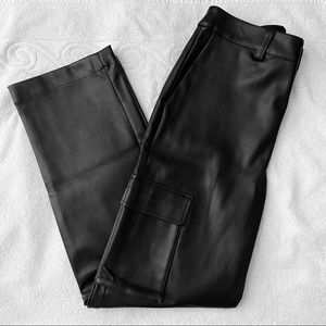NWT Apt 9 Faux Leather Cargo Pants